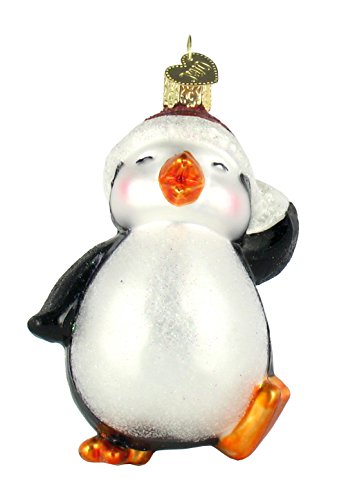 Old World Christmas Dancing Penguin Glass Blown Ornament