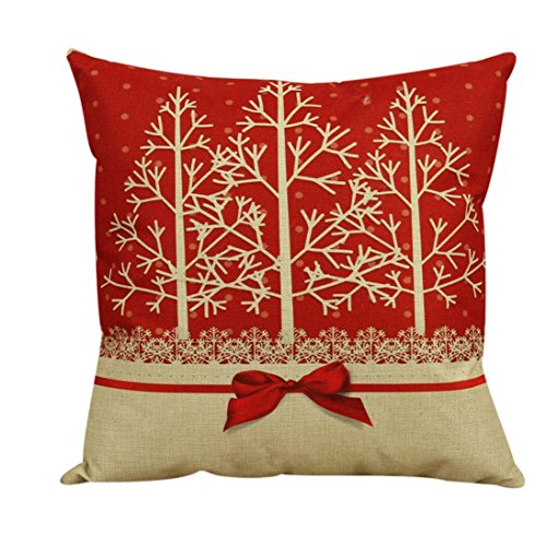 Beautyvan Comfortable Vintage Christmas Cushion Cover Sofa Bed Home Decor Pillow Case