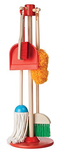 Melissa & Doug Let’s Play House Dust! Sweep! Mop! 6-Piece Pretend Play Set