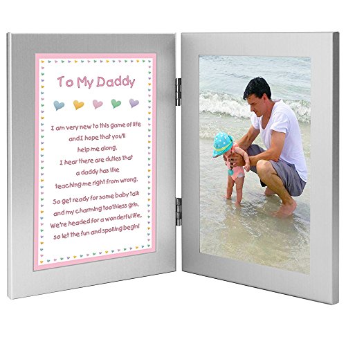 Newborn Baby Girl to Daddy Gift when She is Born, Christmas or for Dad’s Birthday – Add Photo