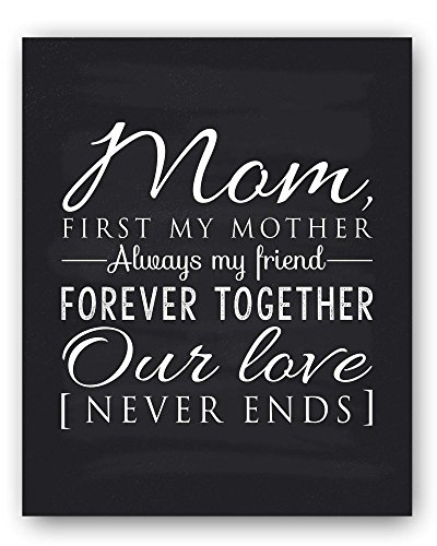 Mom Gift, Mom Quote Sign, Mom Chalkboard Print, Unique Gift for Mom and Mom Christmas Gift, Mom Wall Decor, Best Mom Gift, Mom Gift from Daughter, Mom Gift from Son – Ready to Hang, Hanger Included